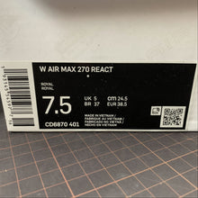 Cargar imagen en el visor de la galería, Air Max 270 React Royal CD6870-401
