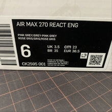 Cargar imagen en el visor de la galería, Air Max 270 React ENG Pink Grey Grey-Pink Grey CK2595-001
