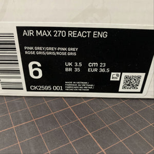 Air Max 270 React ENG Pink Grey Grey-Pink Grey CK2595-001