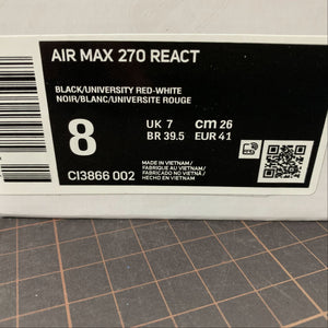 Air Max 270 React Black University Red-White CI3866-002