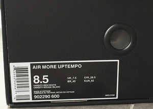 Air More Uptempo x SUPREME Red 902290-600