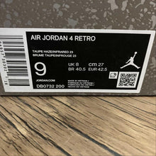 Cargar imagen en el visor de la galería, Air Jordan 4 Retro Taupe Haze Infrared 23 DB0732-200
