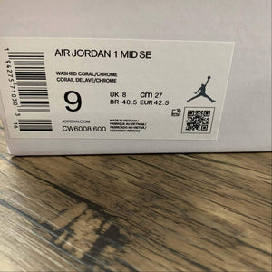 Air Jordan 1 Mid SE Washed Coral Chome CW6008-600