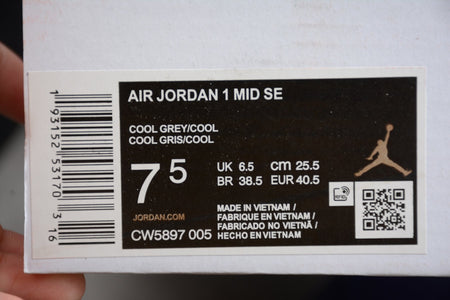 Air Jordan 1 Mid SE Cool Grey Cool CW5897-005
