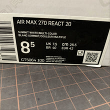 Cargar imagen en el visor de la galería, Air Max 270 React 20 Summit White Multi-Color CT5064-100
