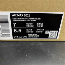 Cargar imagen en el visor de la galería, Air Max 2021 Light Bone Flash Crismon-Black DH5103-002

