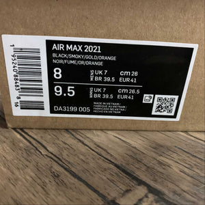 Air Max 2021 Black Smoky Gold Orange DA3199-005