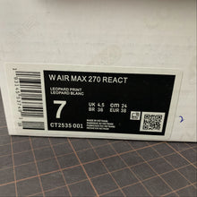 Cargar imagen en el visor de la galería, Air Max 270 React Leopard Print CT2535-001
