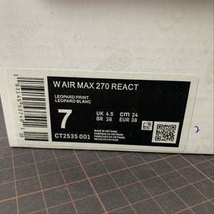 Air Max 270 React Leopard Print CT2535-001