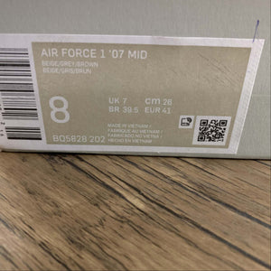Air Force 1 07 Mid Beige Grey Brown BQ5828-202