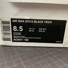 Cargar imagen en el visor de la galería, Air Max 270V2 Black Tech White Grey
