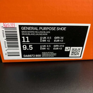 General Purpose Shoe Gray White Yellow Black DA6672-800