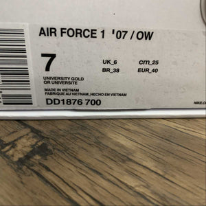 Air Force 1 07 OW University Gold DD1876-700