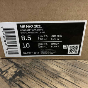 Air Max 2021 Light Grey Off-White DA1925-003