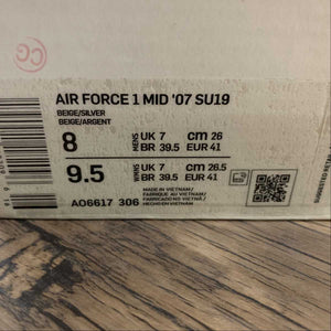 Air Force 1 07 Mid SU19 Beige Silver AO6617-306