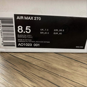 Air Max 270 Black Dk.Grey AO1023-001
