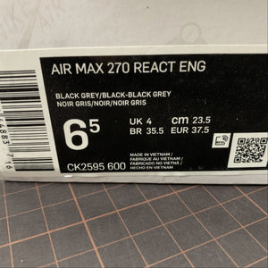 Air Max 270 React ENG Black Grey Black-Black Grey CK2595-600