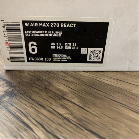 Air Max 270 React Easter White Blue Purple CW0630-100