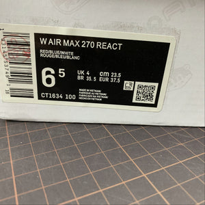 Air Max 270 React Red Blue White CT1634-100