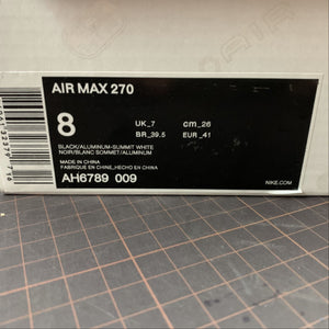 Air Max 270 Black Aluminum-Summit White AH6789-009