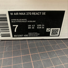 Cargar imagen en el visor de la galería, Air Max 270 React SE Hyper Blue White BV3387-400
