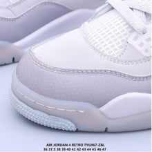 Cargar imagen en el visor de la galería, Air Jordan 4 Retro x Off White White Grey TYG967-ZBL
