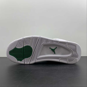 Air Jordan 4 Retro White Metallic Green