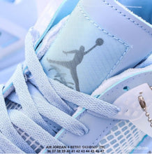 Cargar imagen en el visor de la galería, Air Jordan 4 Retro x Off White Light Blue CN1084-200
